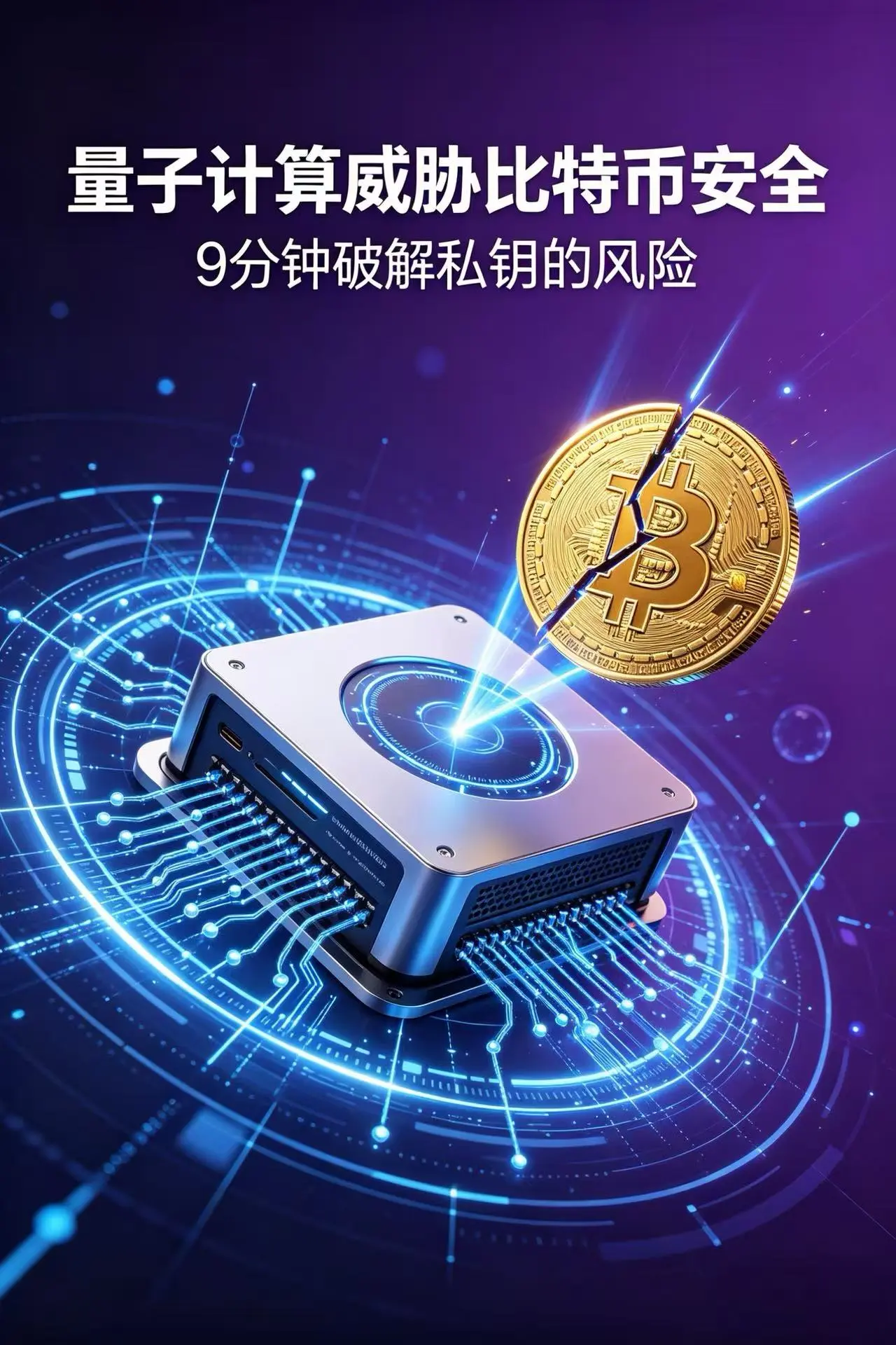量子计算威胁比特币安全:Google研究揭示9分钟可破解BTC私钥风险
