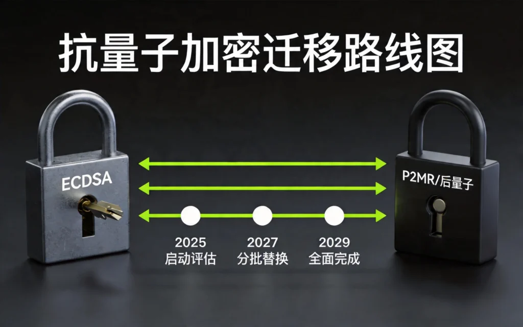 抗量子加密迁移路线图,从ECDSA到后量子加密方案