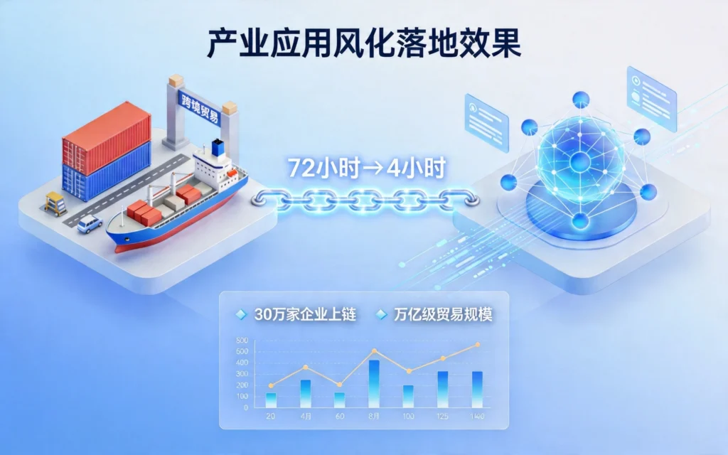 跨境贸易数字化场景,展示区块链产业应用落地
