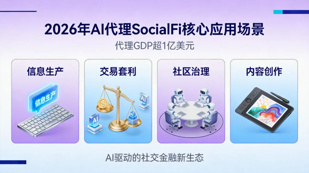 AI代理在SocialFi中的四大应用场景,从信息生产到社区治理创造真实经济价值
