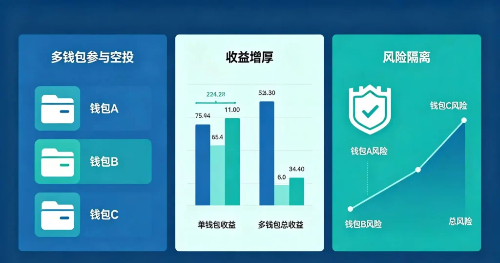多钱包参与空投的示意图