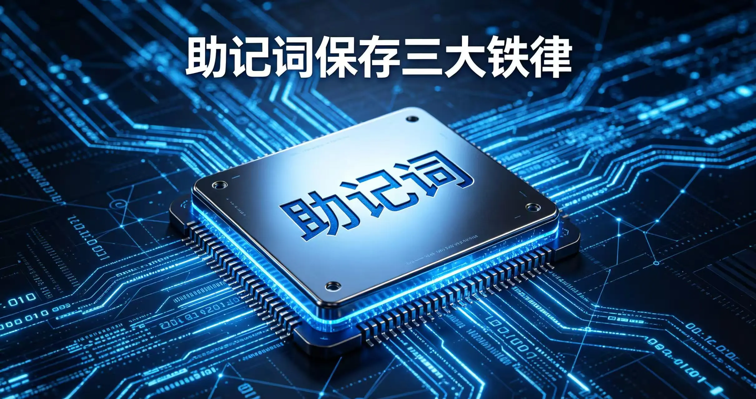 助记词保存三大铁律:碰网就丢、单点必毁、泄露归零