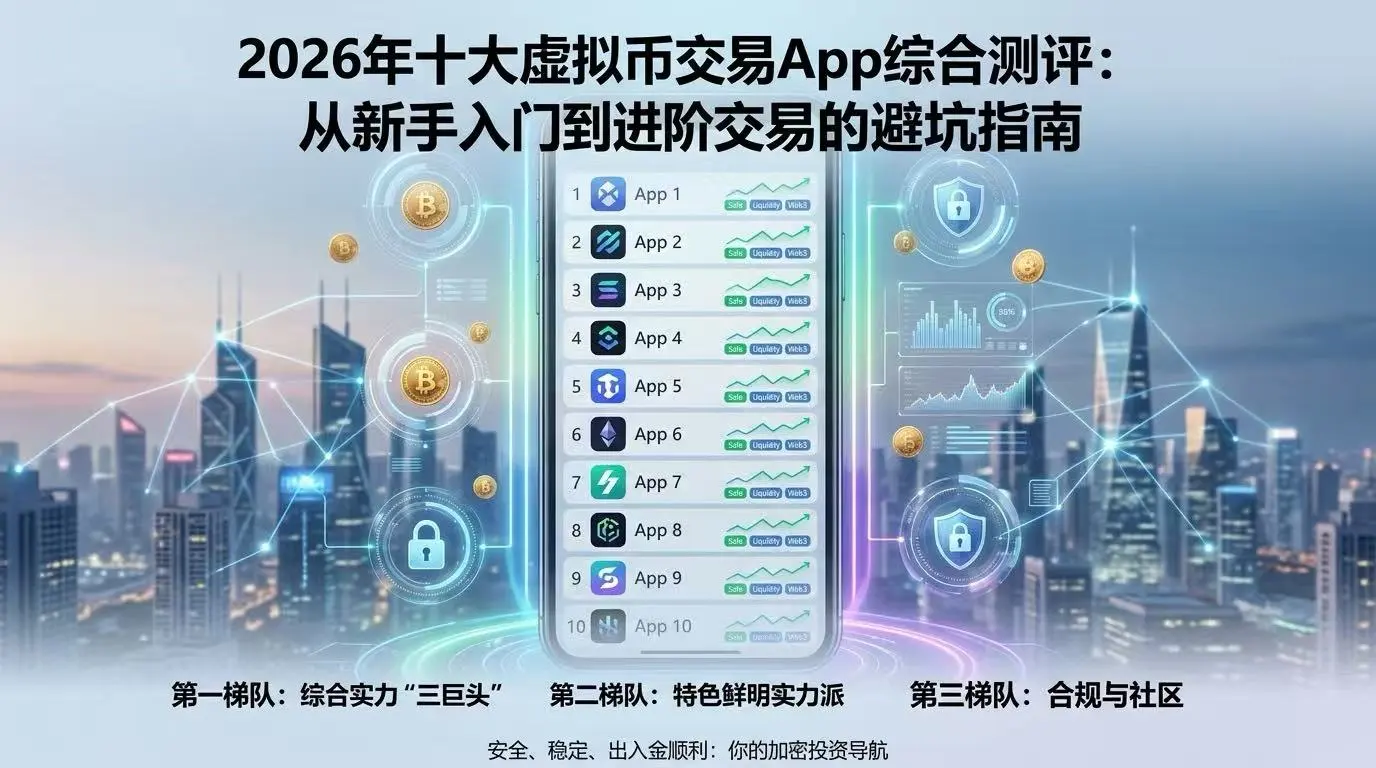 2026年十大虚拟币交易App综合测评:从新手入门到进阶交易的避坑指南