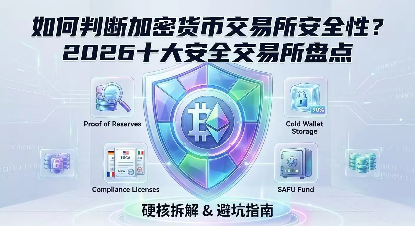 如何判断加密货币交易所安全性?2026十大安全交易所盘点