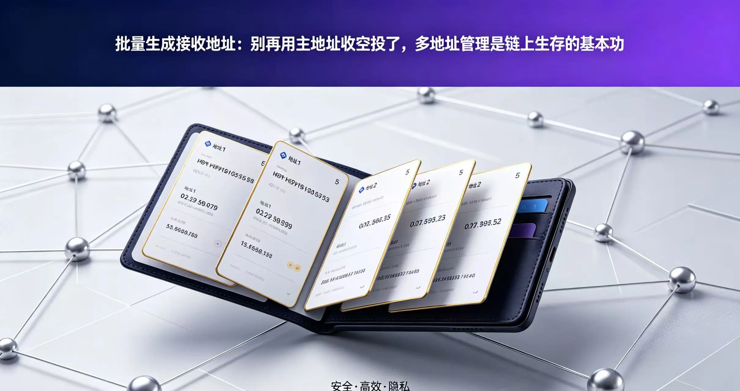 批量生成接收地址:别再用主地址收空投了,多地址管理是链上生存的基本功