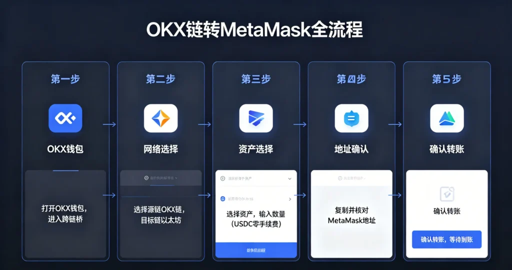 五步完成跨链转账