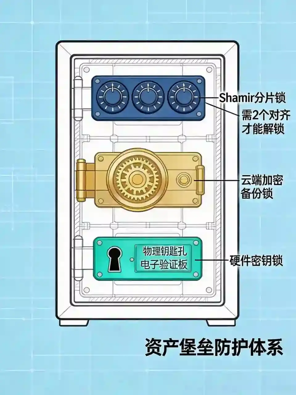 钱包安全攻防实录:助记词分割、云端备份与硬件级防护,三步构建资产堡垒
