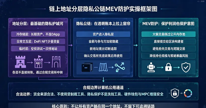 地址分层 MEV 防护框架图