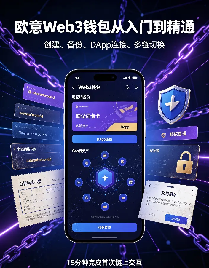 Web3钱包从入门到精通：创建、备份、DApp连接、多链切换，15分钟完成首次链上交互