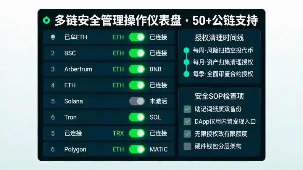 多链安全管理仪表盘