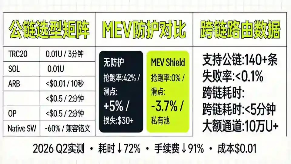 公链选型与MEV防护数据矩阵