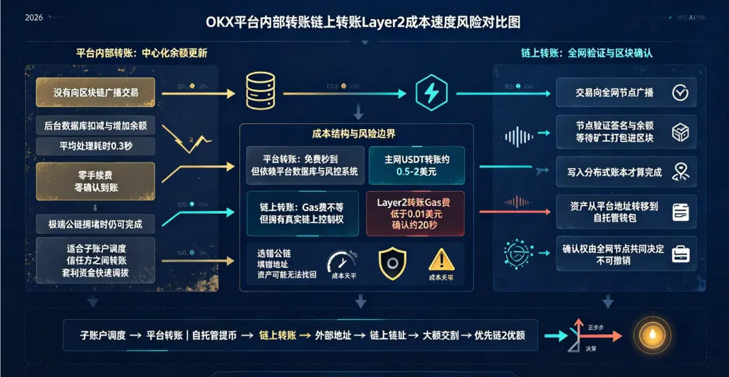 平台链上转账成本风险对比图