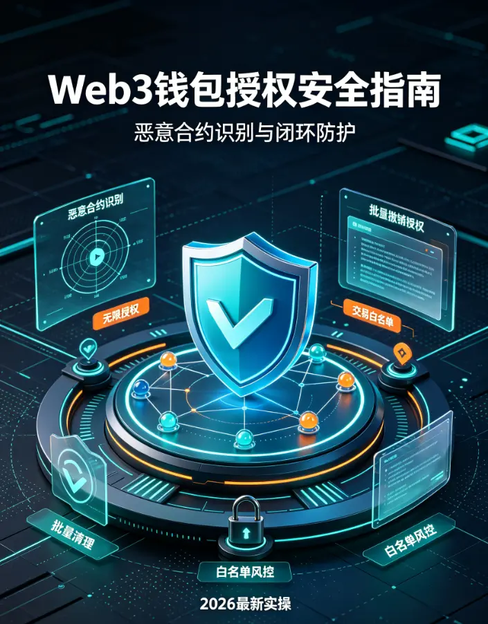 Web3钱包授权管理完整安全指南：恶意合约识别、批量撤销无限授权、交易白名单配置，一站式搭建闭环链上防护体系