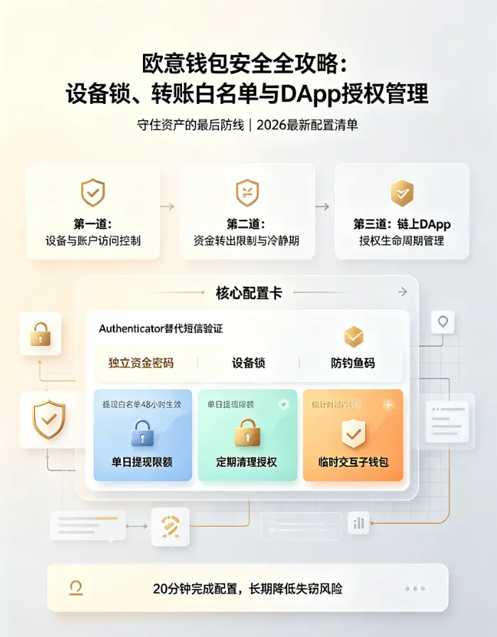 钱包安全全攻略：设备锁、转账白名单与DApp授权管理，守住资产的最后防线